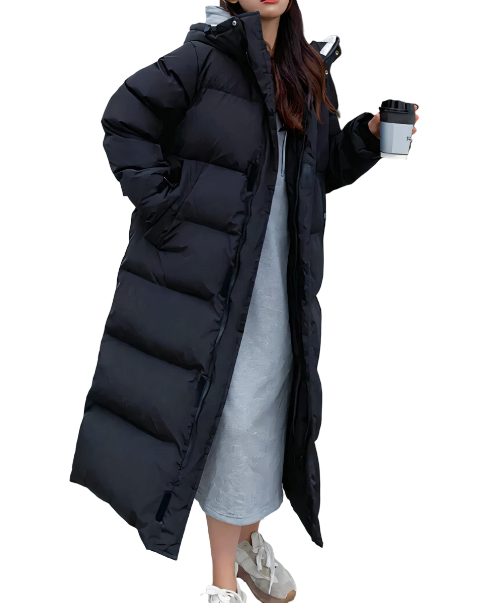 Women's Winter Jacket - Long, Warm and Water-Repellent
