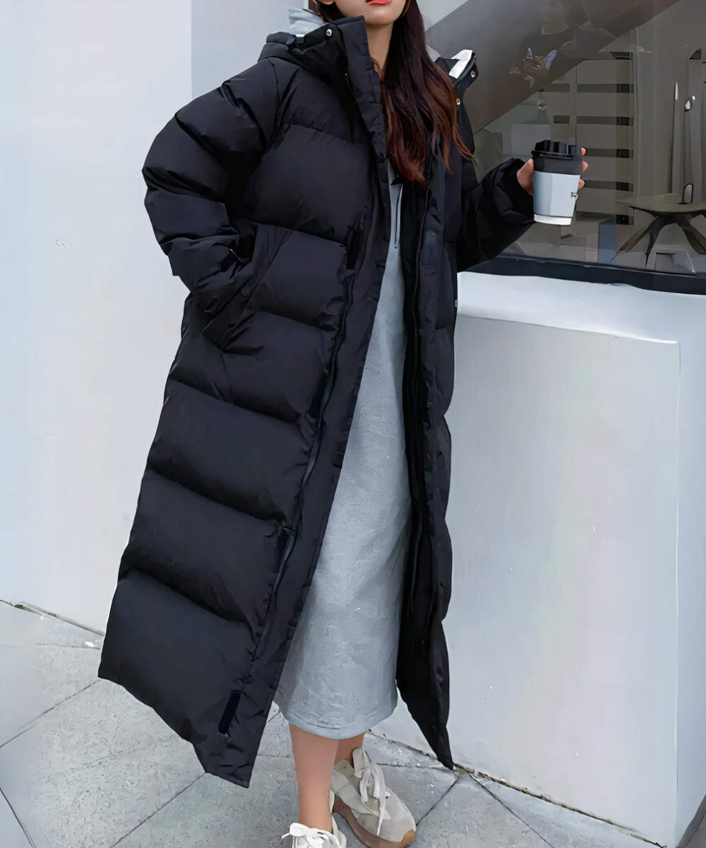 Women's Winter Jacket - Long, Warm and Water-Repellent