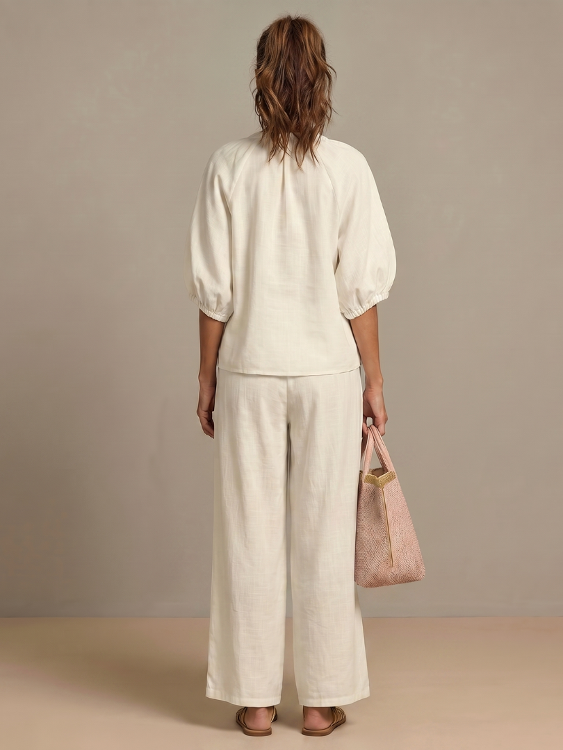 Women's Zip-Neck Two Piece Set