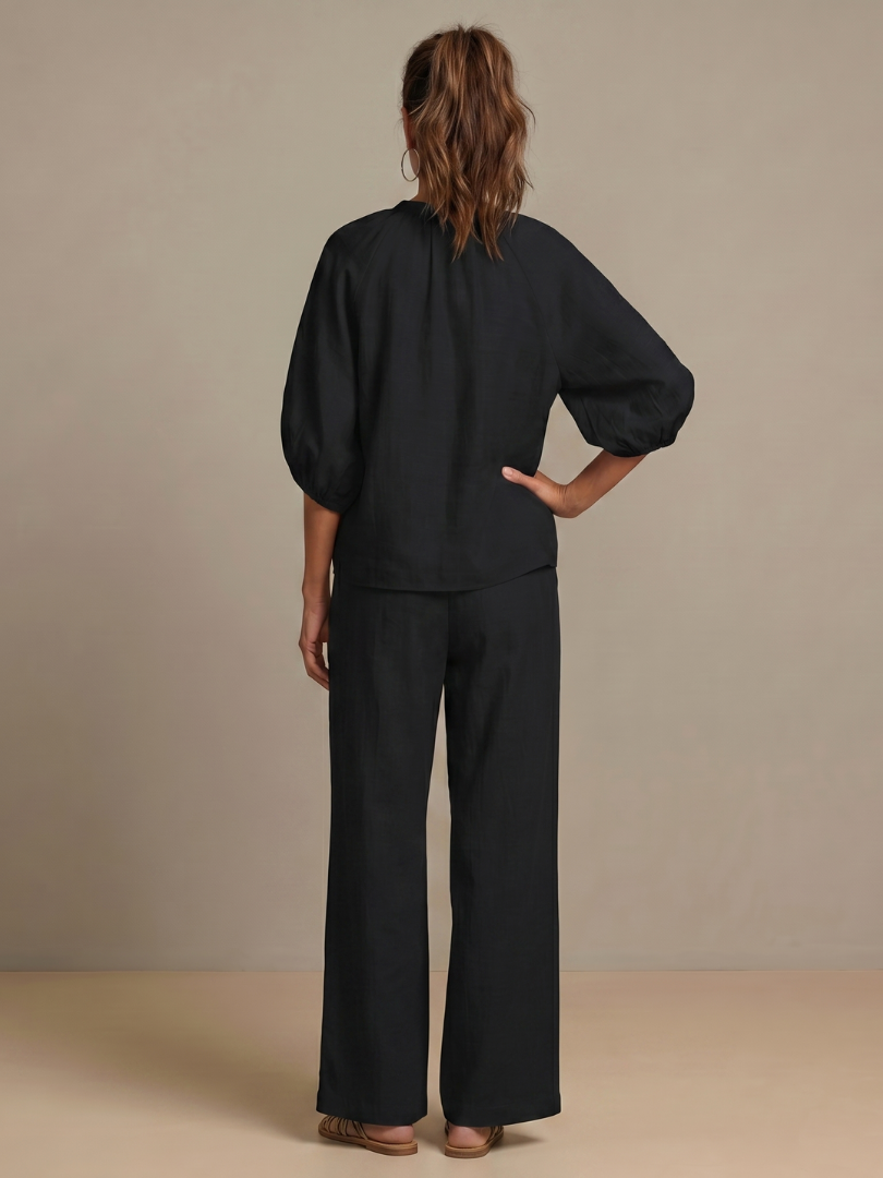 Women's Zip-Neck Two Piece Set