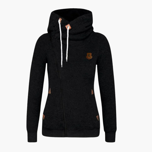 Women's Zip-Up Drawstring Hoodie