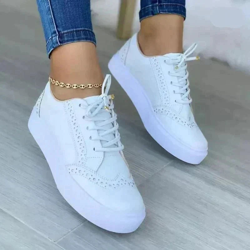 Image of Women's Lace-Up Platform Sneakers