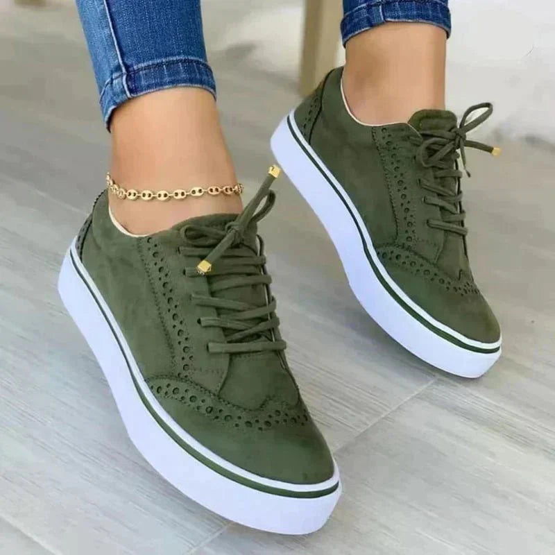 Image of Women's Lace-Up Platform Sneakers