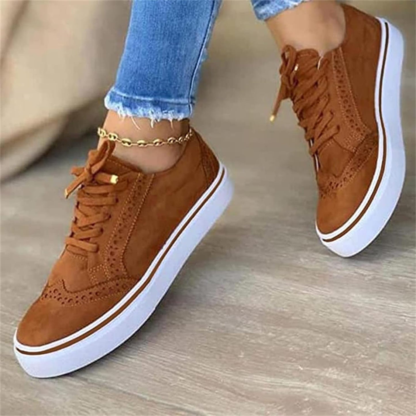Image of Women's Lace-Up Platform Sneakers