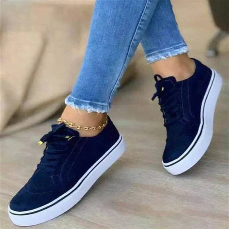 Image of Women's Lace-Up Platform Sneakers
