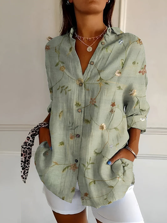 Image of Women's Long Sleeve Button-Down Blouse