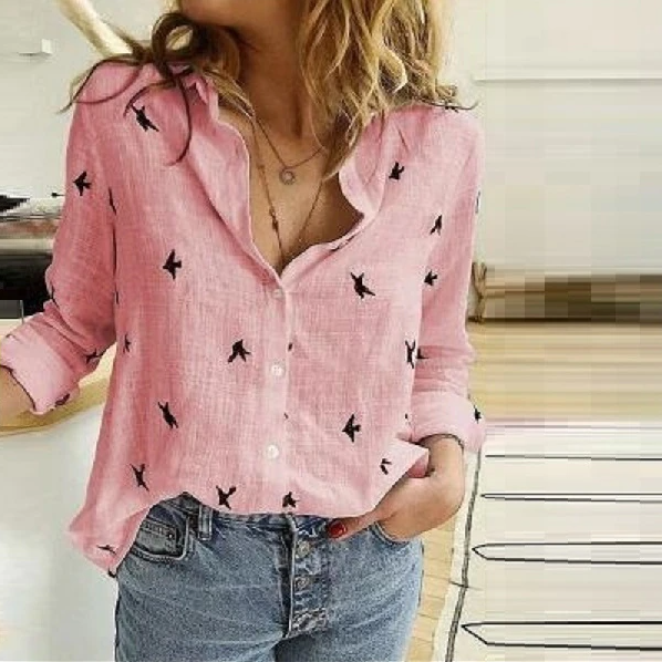 Image of Women's Long Sleeve Button-Down Blouse