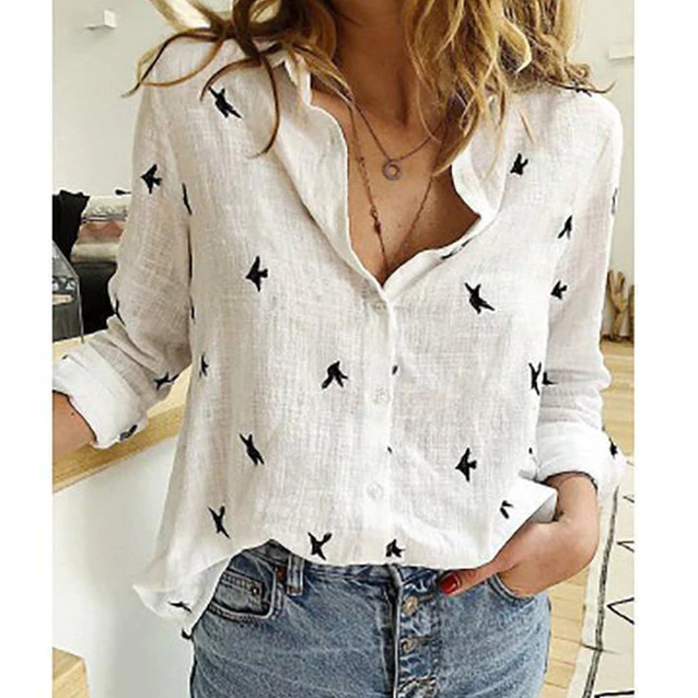 Image of Women's Long Sleeve Button-Down Blouse