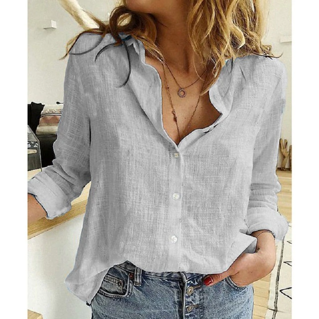 Image of Women's Long Sleeve Button-Down Blouse