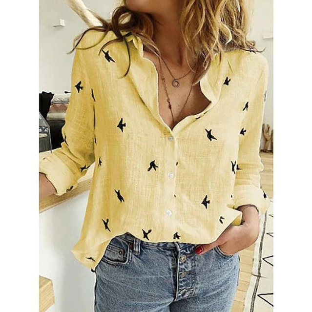 Image of Women's Long Sleeve Button-Down Blouse