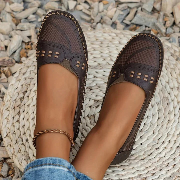 Image of Women's Perforated Slip-On Loafers