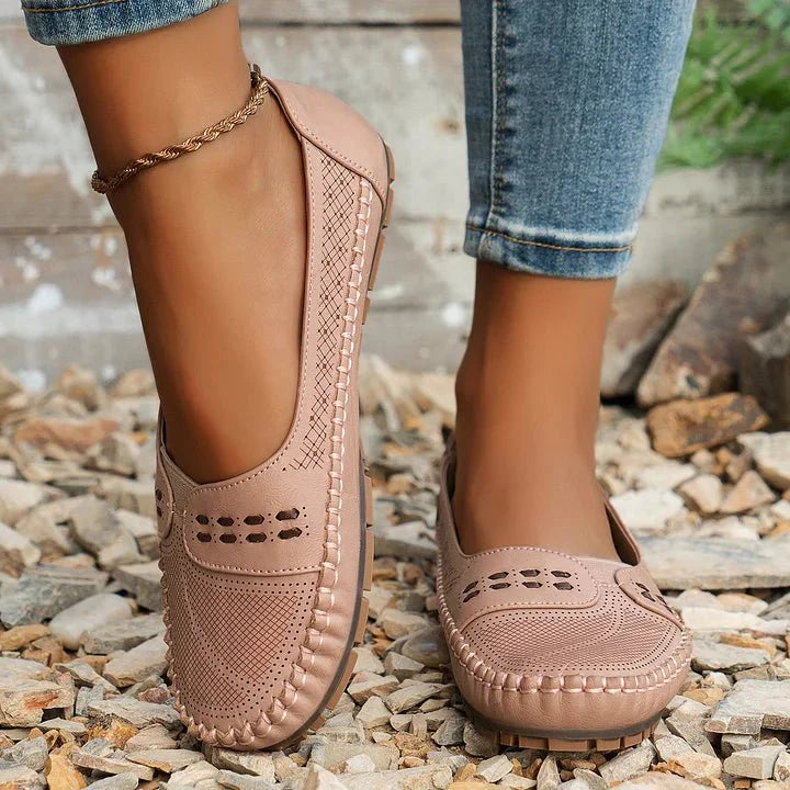Image of Women's Perforated Slip-On Loafers