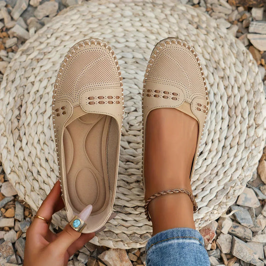 Image of Women's Slip-On Perforated Flats