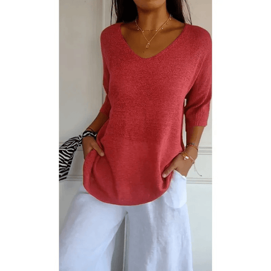 Image of Women's V-Neck Blouse