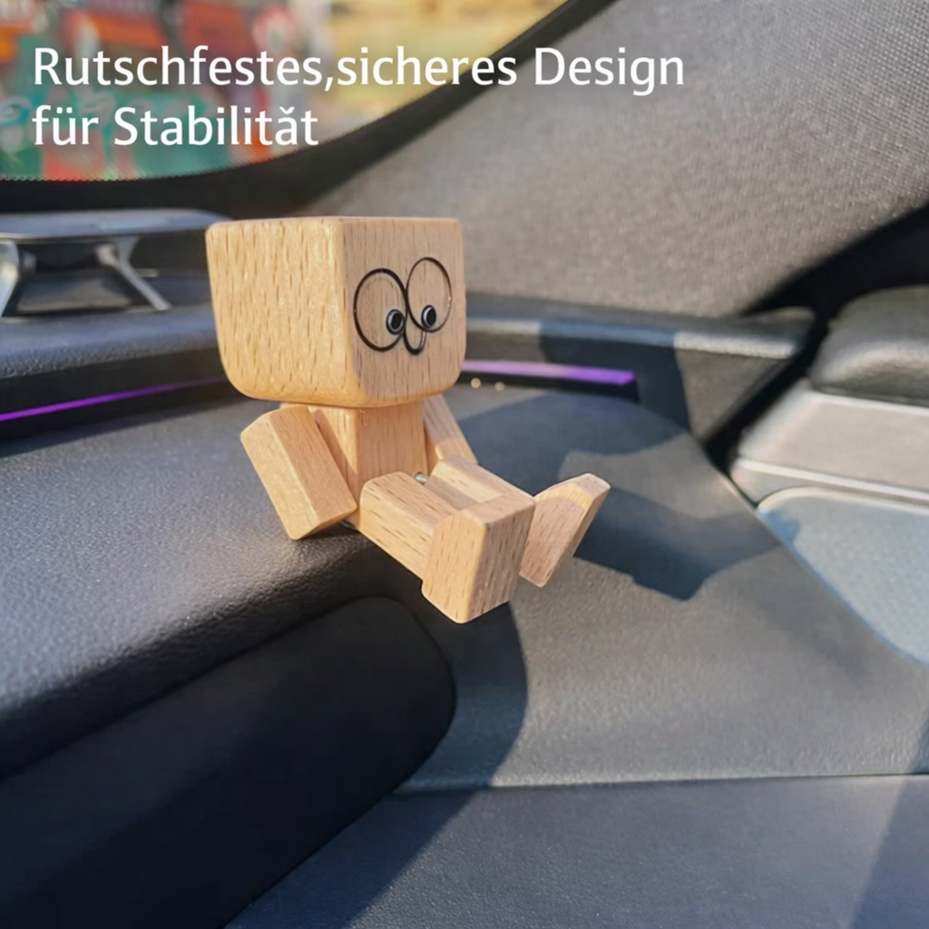 Wooden Decorative Figure | Movable Rocking Function | Changeable Faces | WobbleWood