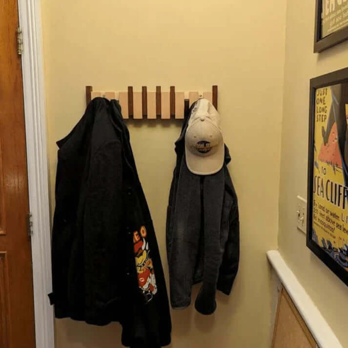 Wooden Piano Coat Rack for the Entrance
