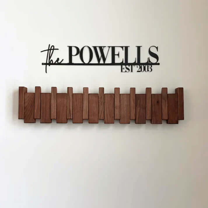 Wooden Piano Coat Rack for the Entrance