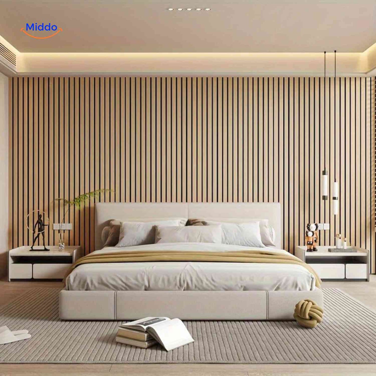 Woodline™ Wall Panels | 3D Effect, Wood Texture, Self-Adhesive