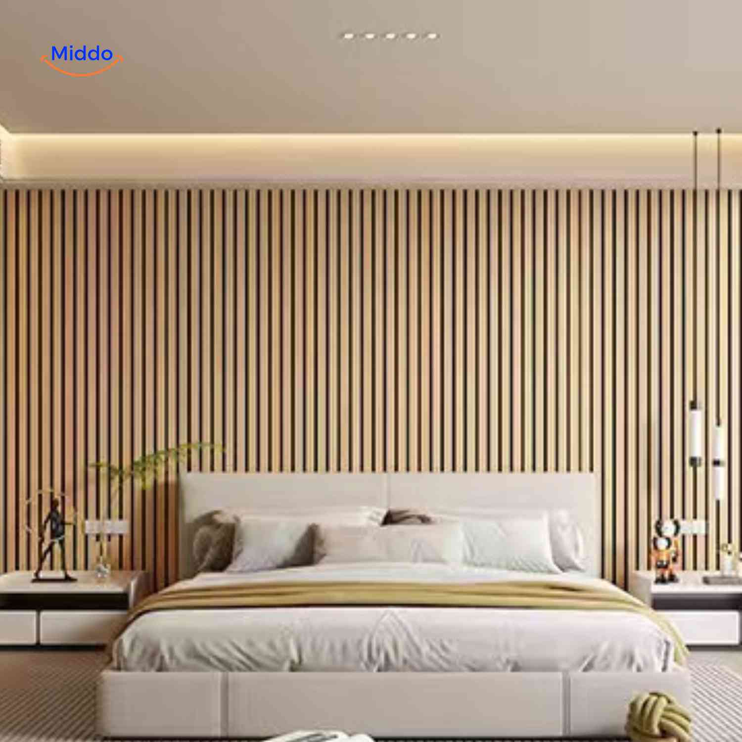 Woodline™ Wall Panels | 3D Effect, Wood Texture, Self-Adhesive