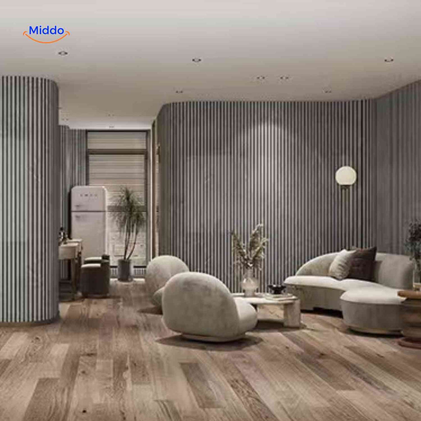 Woodline™ Wall Panels | 3D Effect, Wood Texture, Self-Adhesive