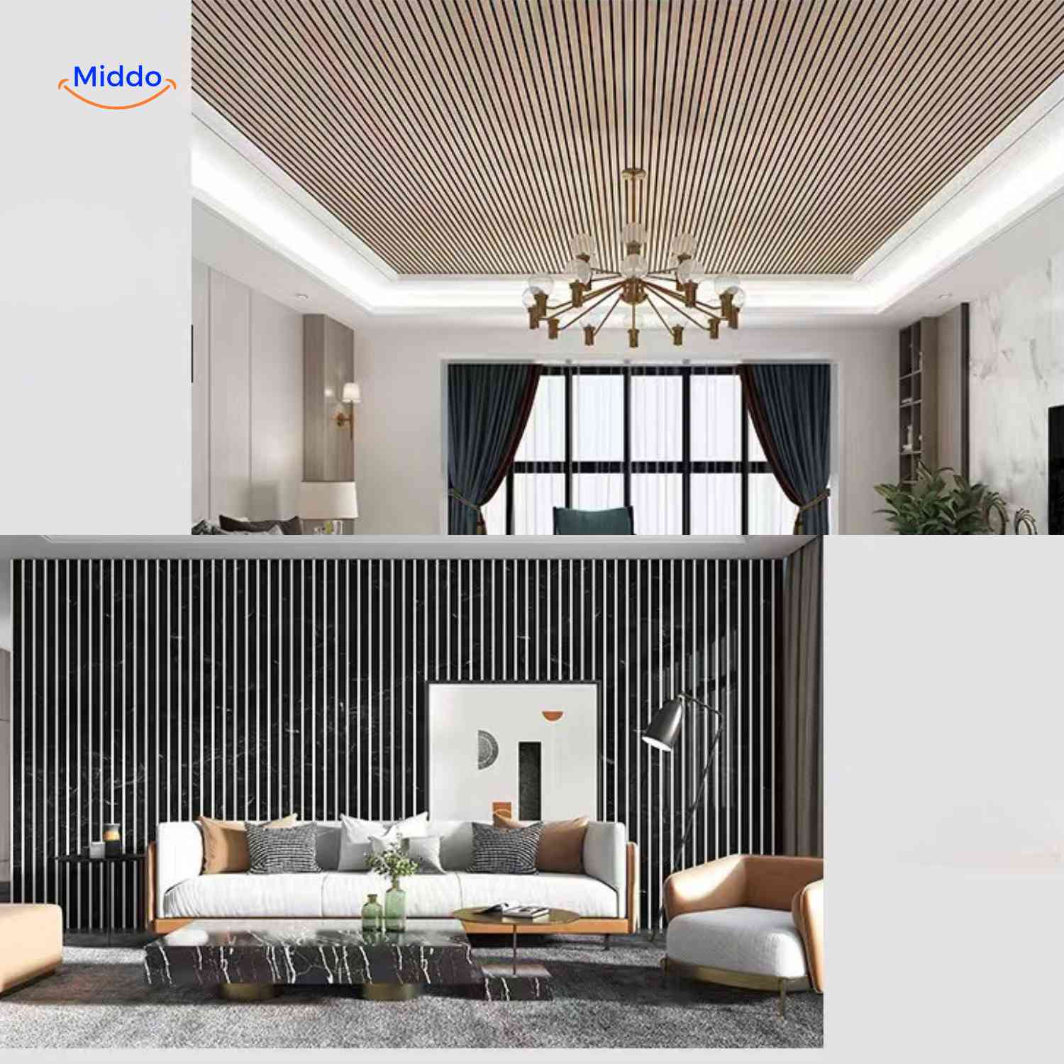 Woodline™ Wall Panels | 3D Effect, Wood Texture, Self-Adhesive