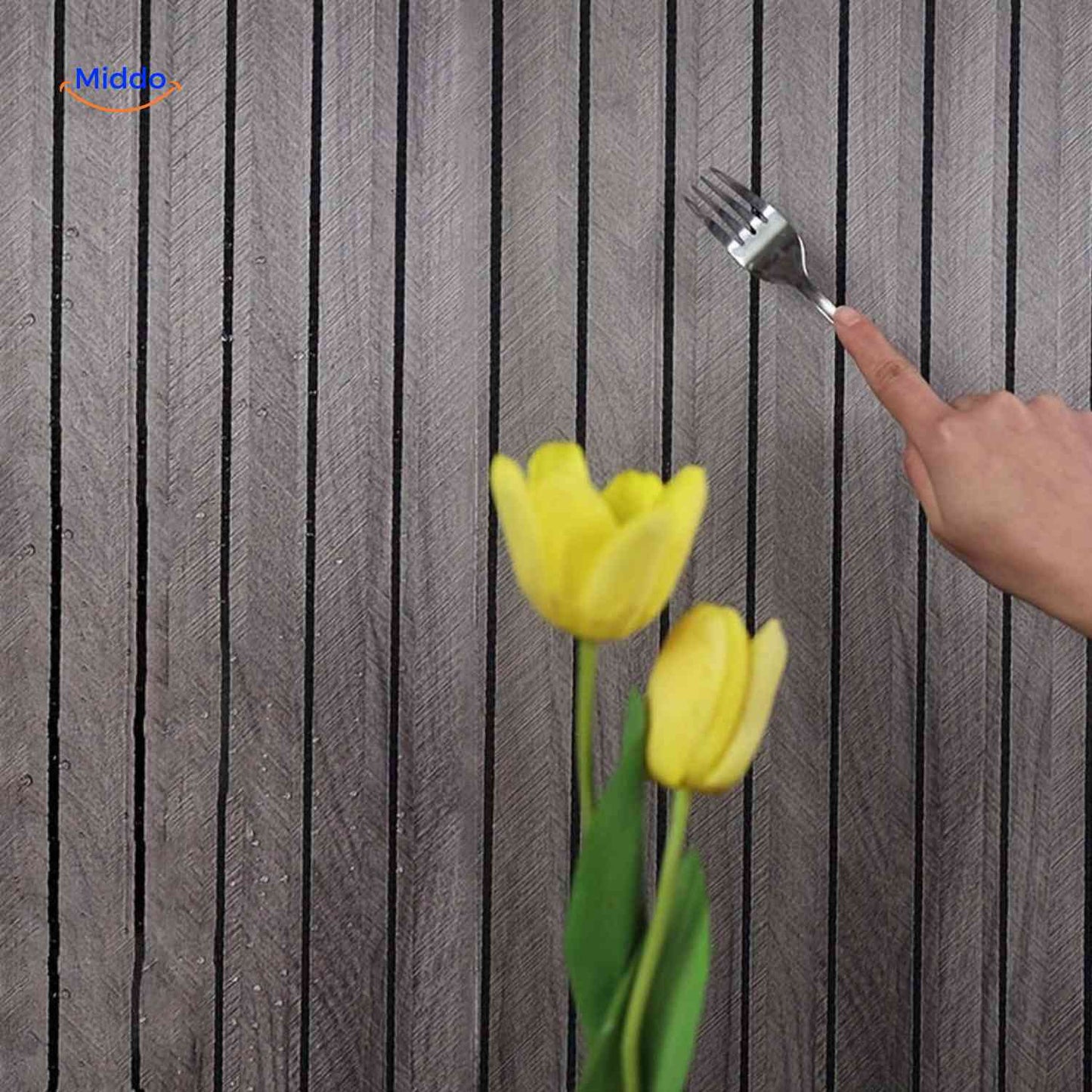 Woodline™ Wall Panels | 3D Effect, Wood Texture, Self-Adhesive