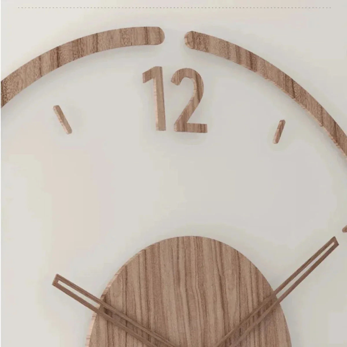 Yara Wall Clock in Scandinavian Style – Elegant Wall Clock for Living Room Made of Wood