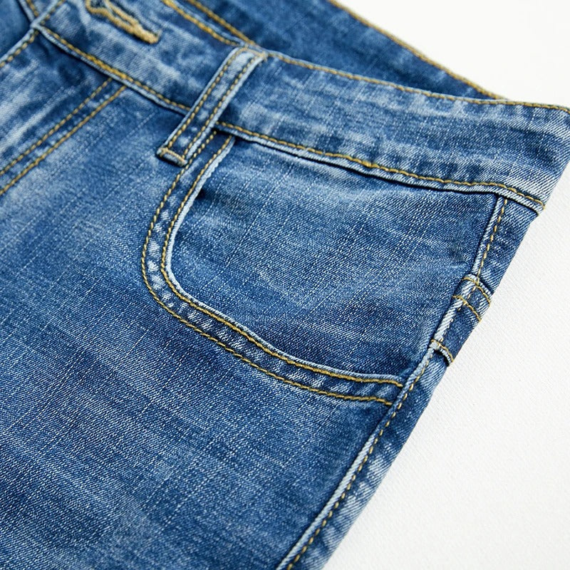 Image of Zane | Men's Straight Fit Denim Shorts