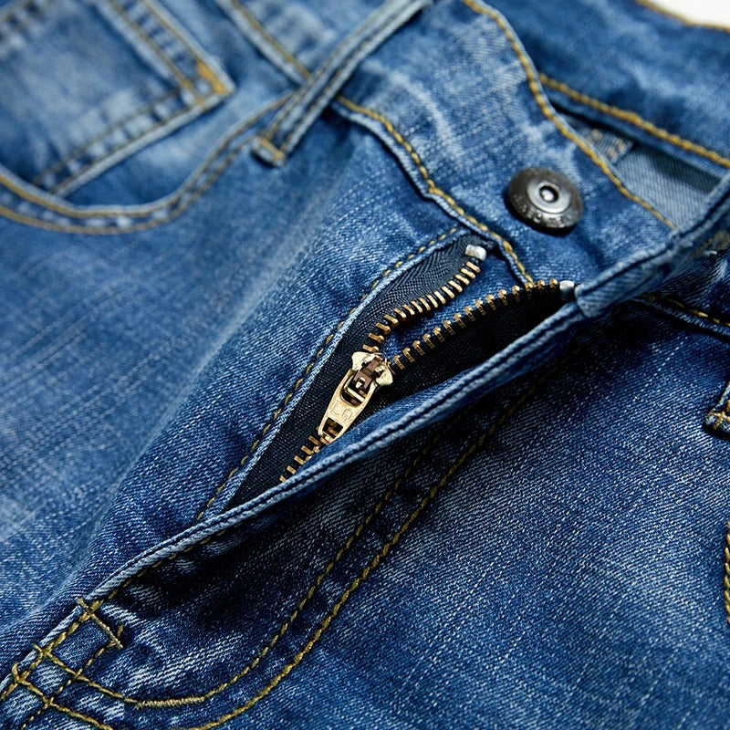 Image of Zane | Men's Straight Fit Denim Shorts